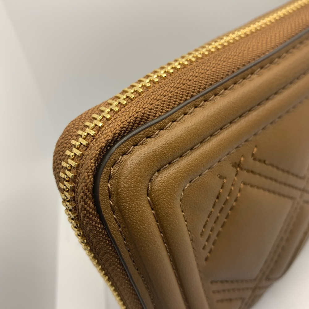 NWT Tory Burch Fleming Soft Zip Continental Wallet Moose/909 64314 - Picture 6 of 14